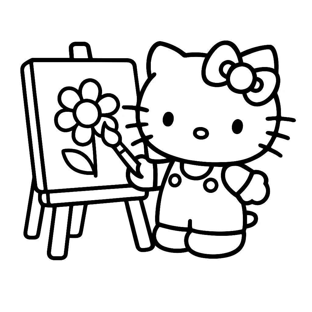 Desenhos da Hello Kitty para Imprimir e Colorir