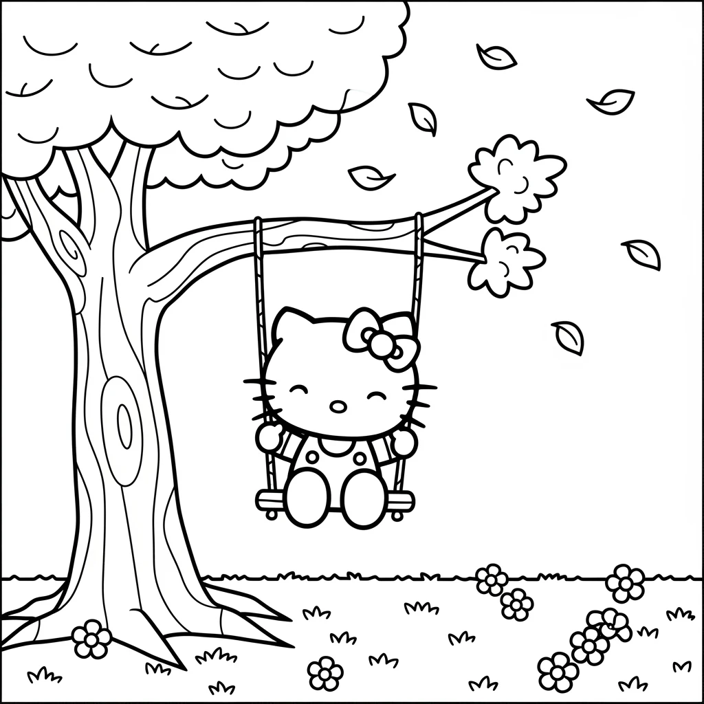 Desenhos da Hello Kitty para Imprimir e Colorir