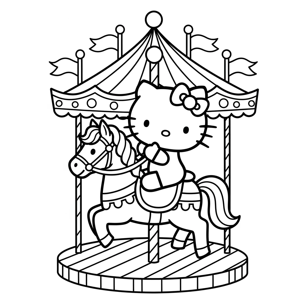Desenhos da Hello Kitty para Imprimir e Colorir