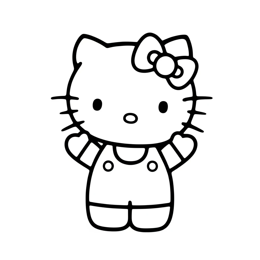 Desenhos da Hello Kitty para Imprimir e Colorir