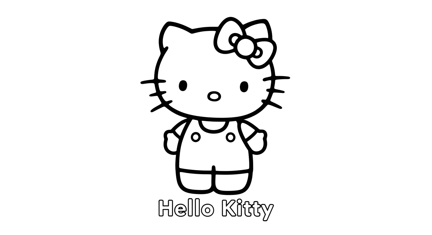 Desenhos da Hello Kitty para Imprimir e Colorir