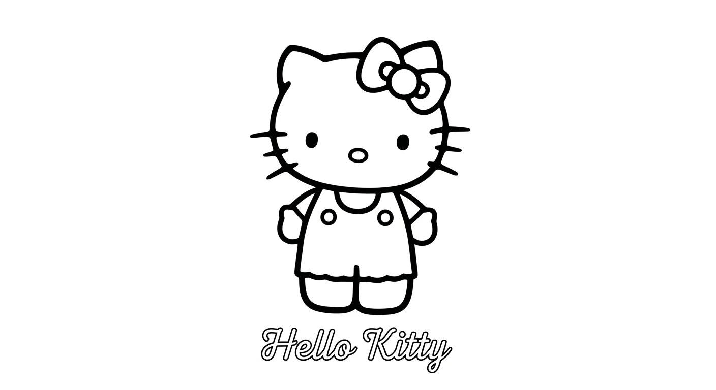 Desenhos da Hello Kitty para Imprimir e Colorir