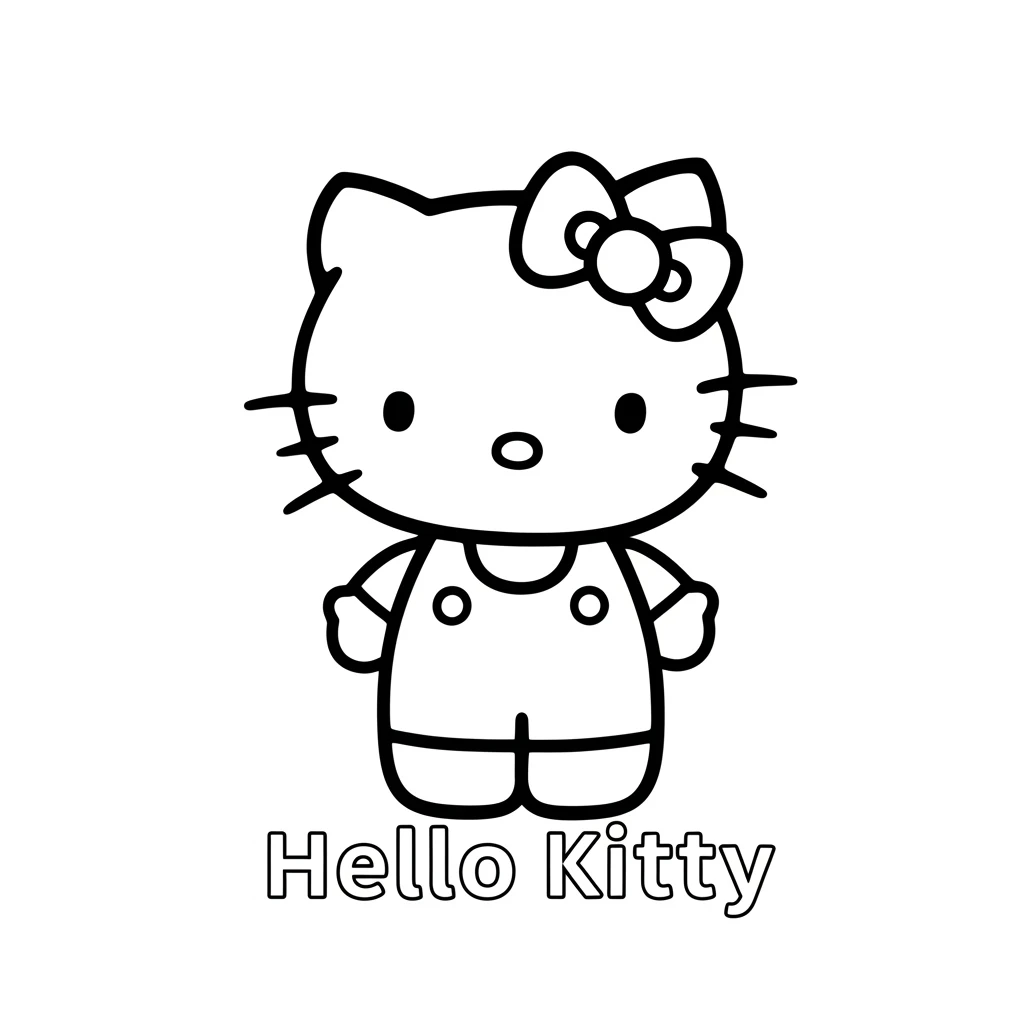 Desenhos da Hello Kitty para Imprimir e Colorir