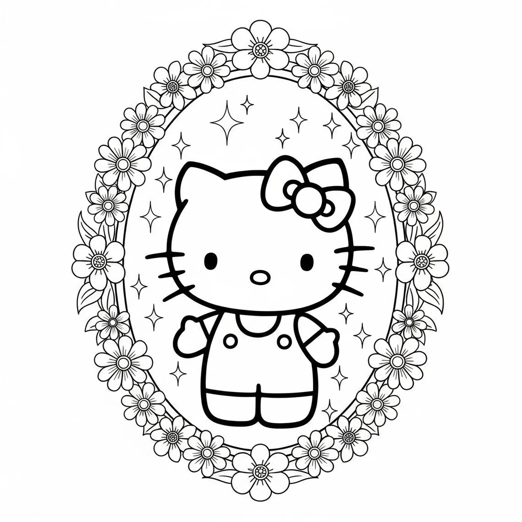 Desenhos da Hello Kitty para Imprimir e Colorir