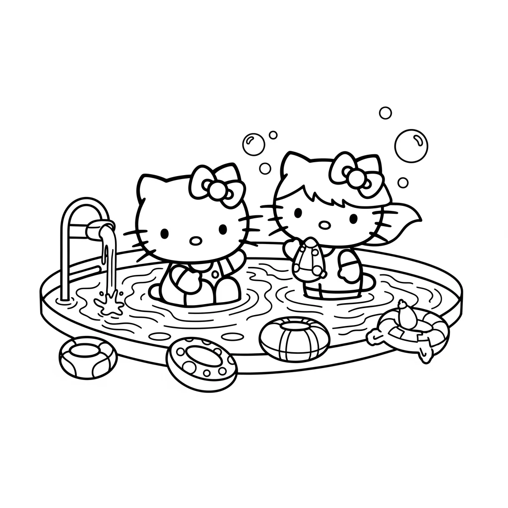 Desenhos da Hello Kitty para Imprimir e Colorir