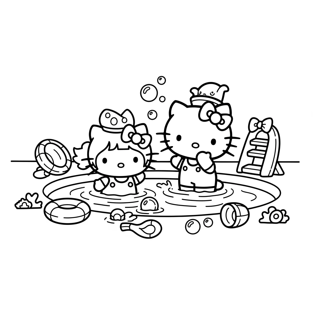 Desenhos da Hello Kitty para Imprimir e Colorir