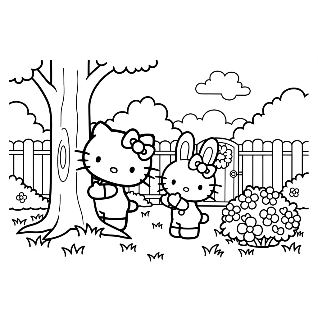 Desenhos da Hello Kitty para Imprimir e Colorir