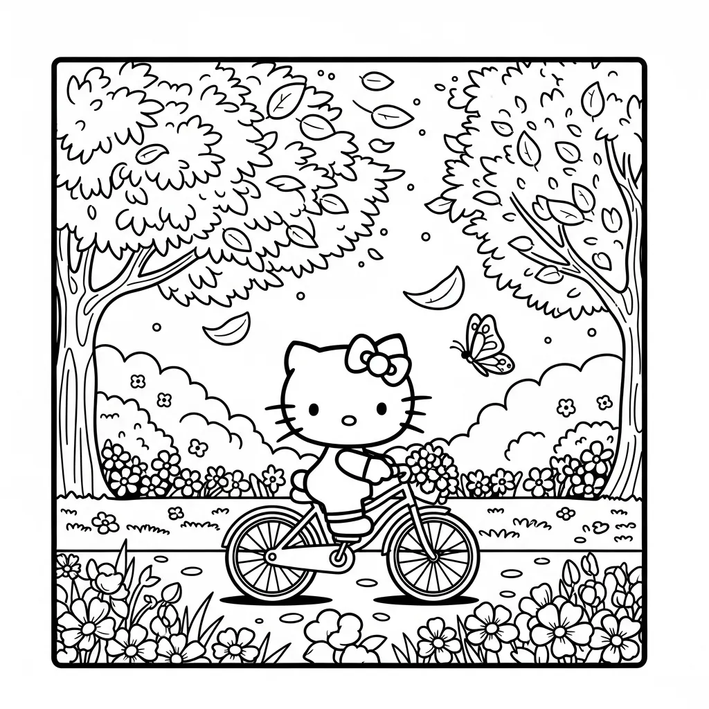 Desenhos da Hello Kitty para Imprimir e Colorir