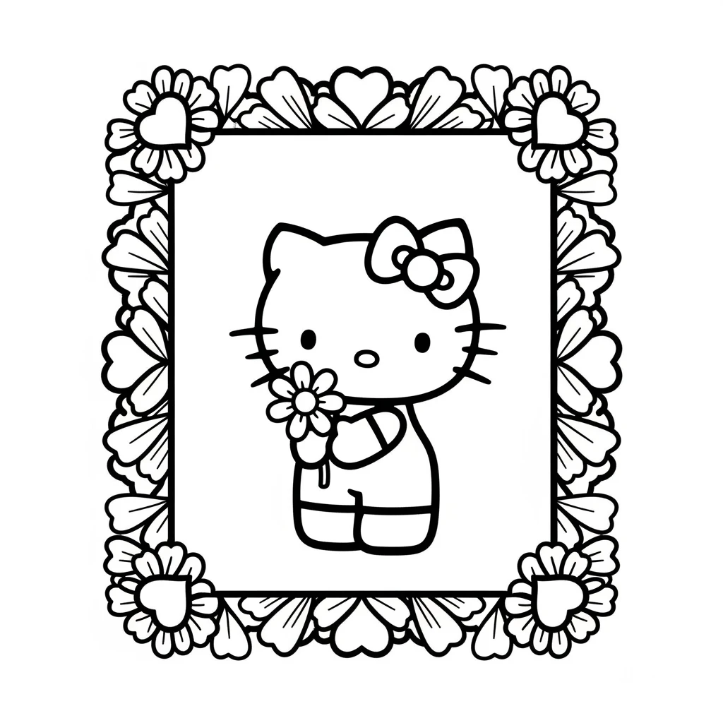 Desenhos da Hello Kitty para Imprimir e Colorir