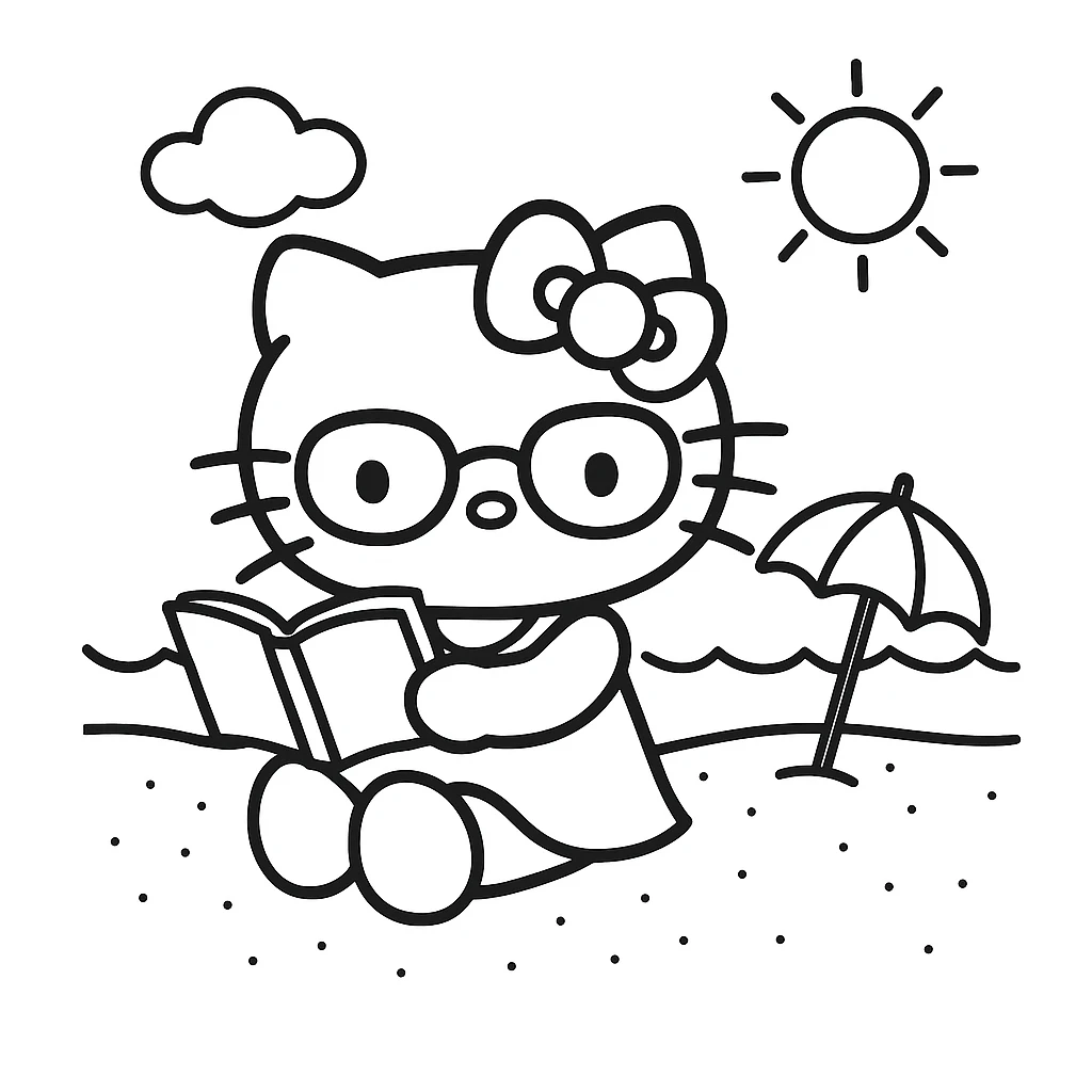 Desenhos da Hello Kitty para Imprimir e Colorir