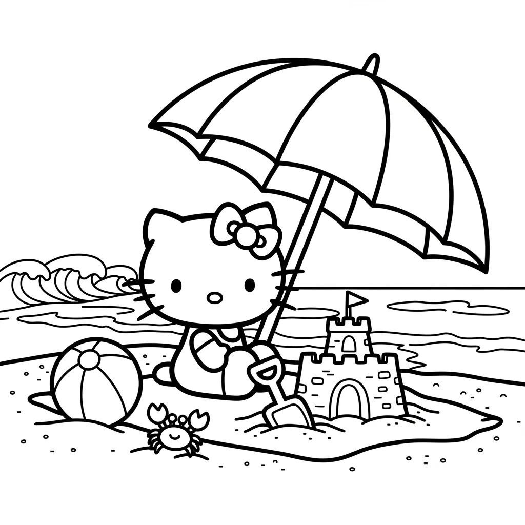 Desenhos da Hello Kitty para Imprimir e Colorir