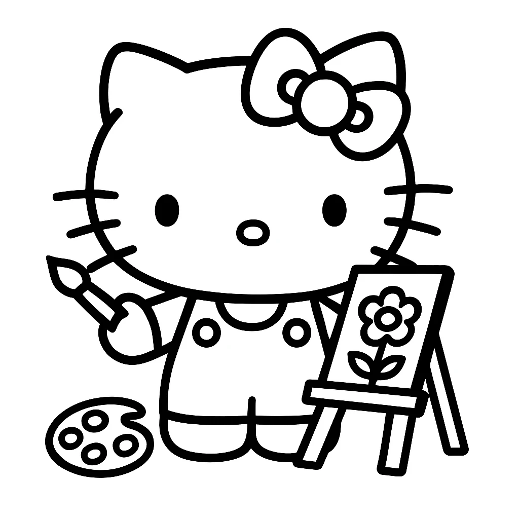 Desenhos da Hello Kitty para Imprimir e Colorir