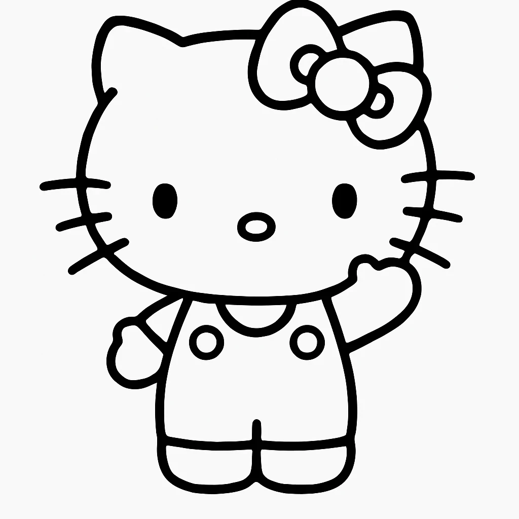 Desenhos da Hello Kitty para Imprimir e Colorir