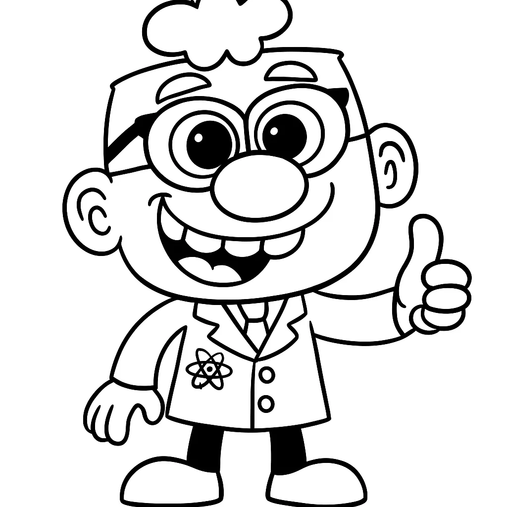 Desenho em preto e branco do José Comilão em uma cena divertida, perfeito para crianças colorirem.