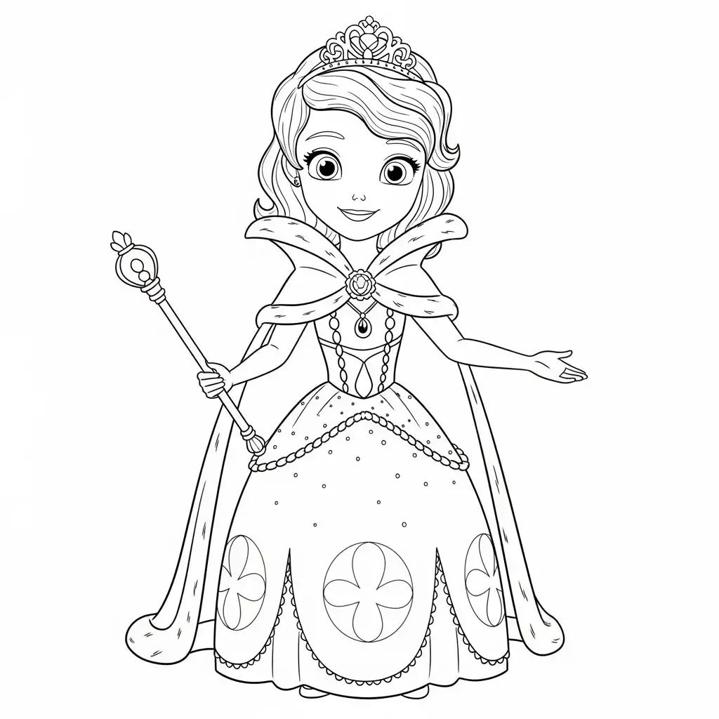 desenhos da princesa sofia para colorir