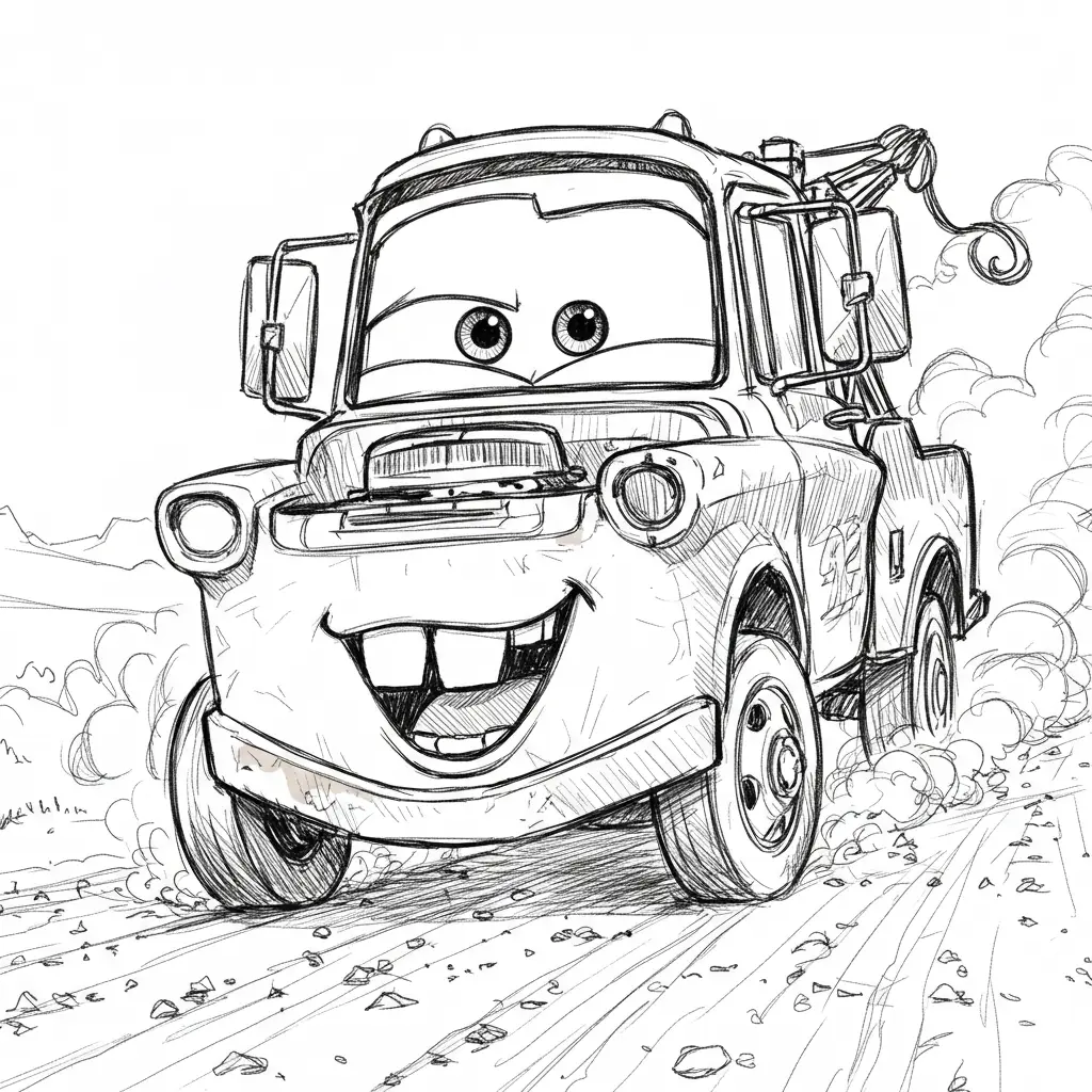 Relâmpago McQueen para colorir — Desenhos incríveis da série Carros