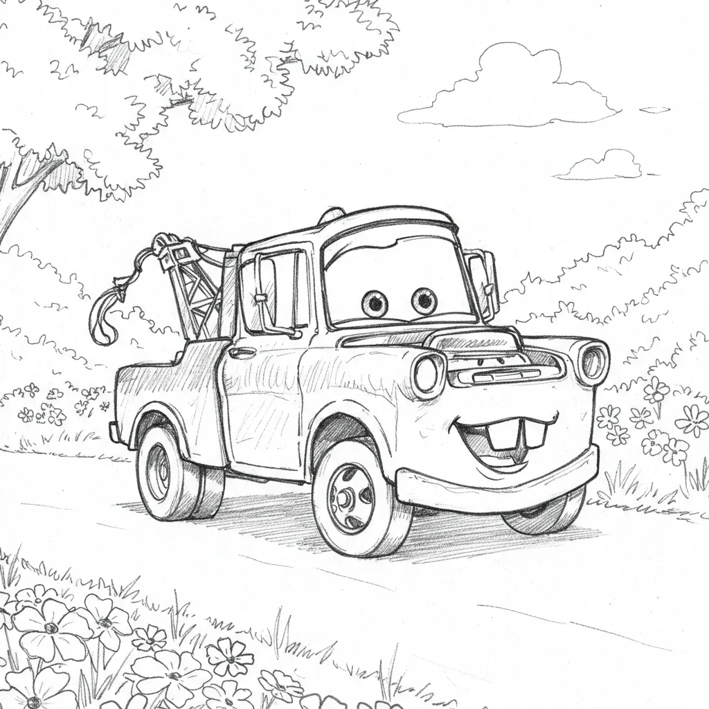 Relâmpago McQueen para colorir — Desenhos incríveis da série Carros