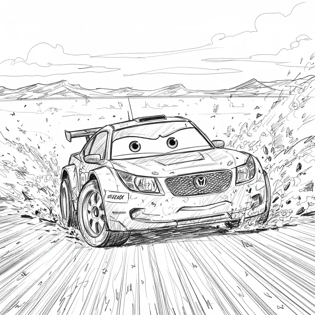 Relâmpago McQueen para colorir — Desenhos incríveis da série Carros