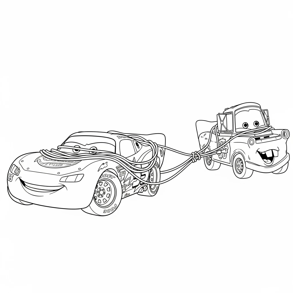 Relâmpago McQueen para colorir — Desenhos incríveis da série Carros