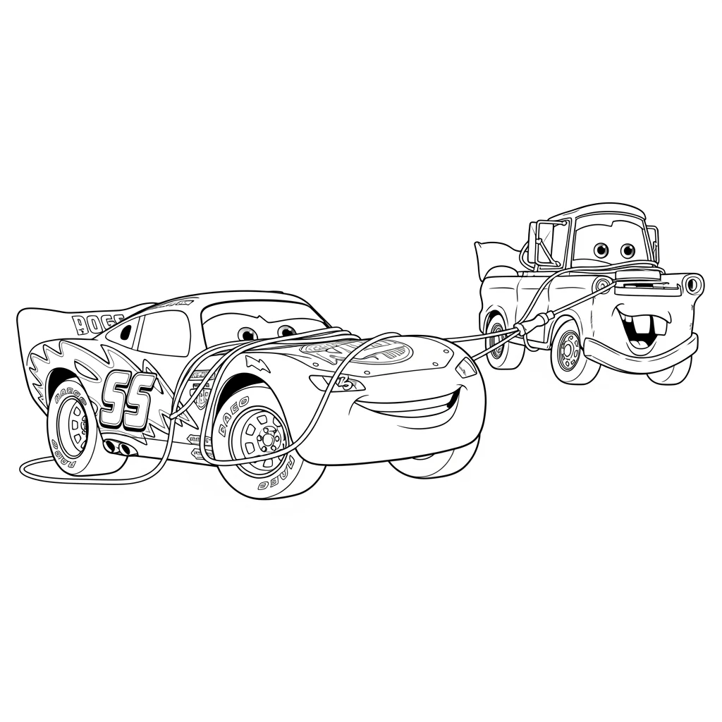 Relâmpago McQueen para colorir — Desenhos incríveis da série Carros